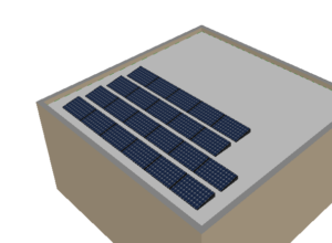 unterkonstruktion flachdach 10kwp sÜd (22 module)