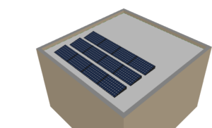 unterkonstruktion flachdach 12kwp sÜd (12 module)