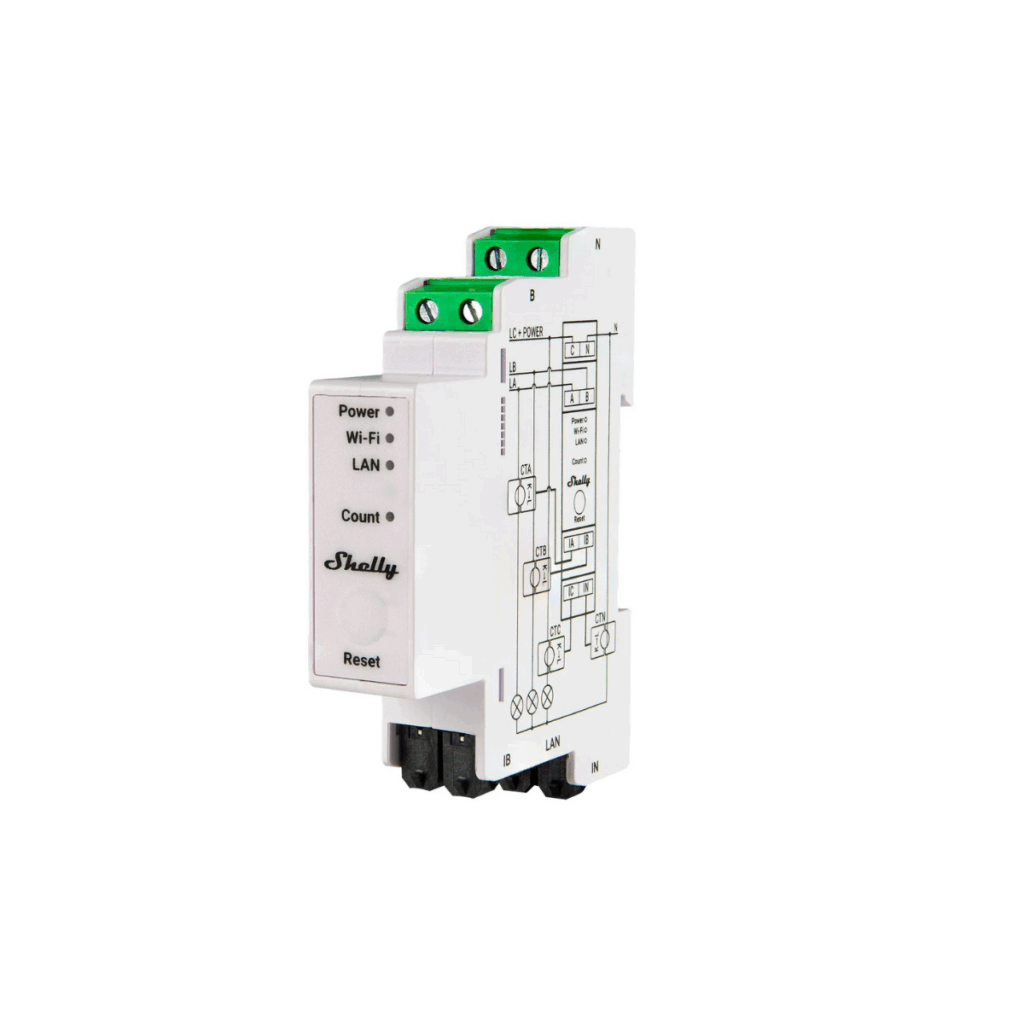 shelly pro 3em 3 phasen smart meter